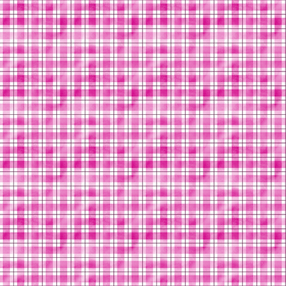 A pink and white plaid pattern with intersecting horizontal and vertical lines creating a grid-like design.