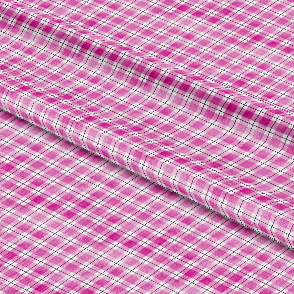 Watercolor Lumberjack Plaid Pattern 16 Quilting Cotton Fabric