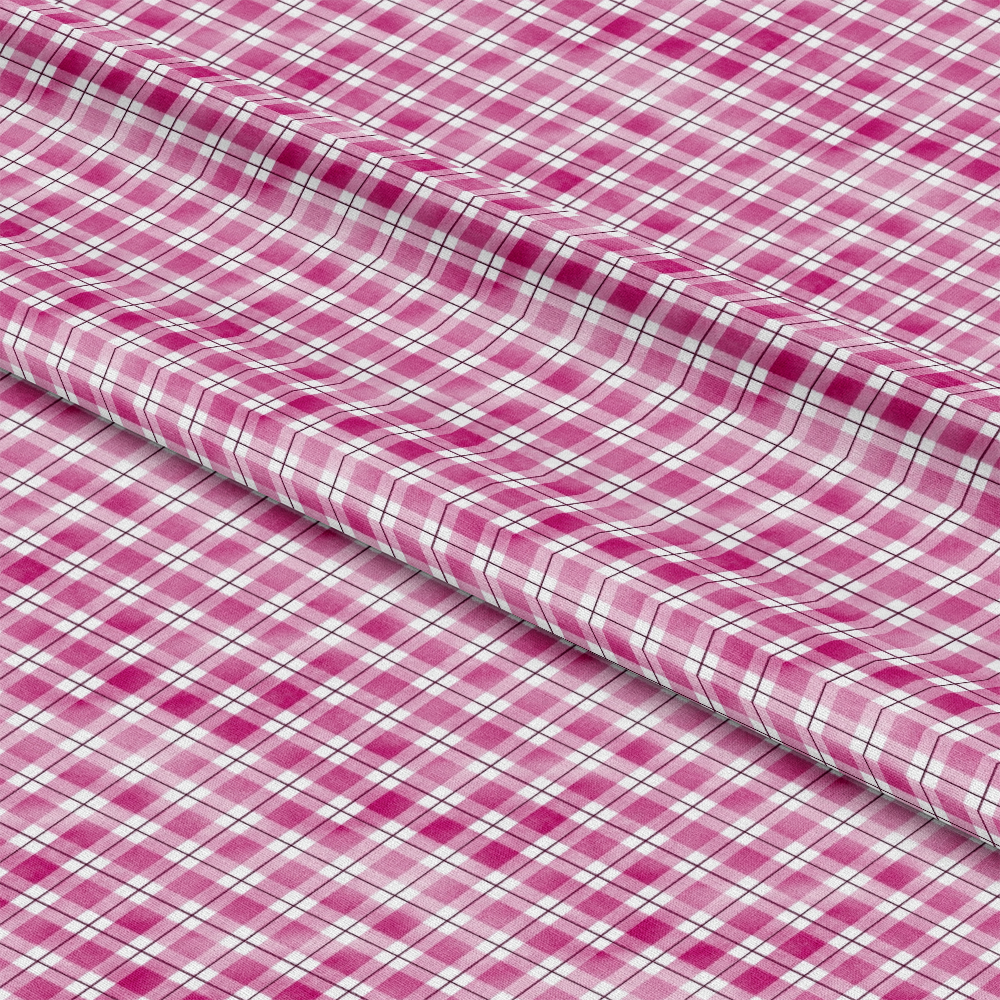 Watercolor Lumberjack Plaid Pattern 17 Quilting Cotton Fabric