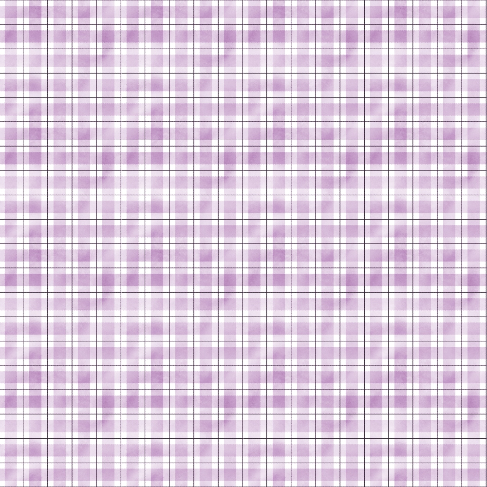 A pattern featuring purple, white, and light gray plaid with intersecting thin lines, creating a checkered design.