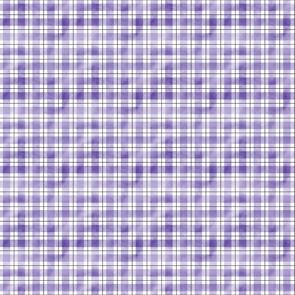 A purple and white plaid pattern with evenly spaced horizontal and vertical lines.