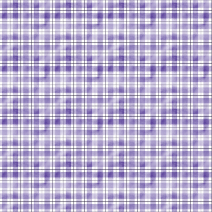 A purple and white plaid pattern with evenly spaced horizontal and vertical lines.