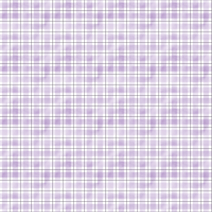 lavender, purple, plaid pattern, gingham, checkered, watercolor style, soft pastels, quilting cotton, fabric panel, geometric design, squares, grid pattern, crafting material, sewing fabric, patchwork, textile, feminine colors, delicate hues, repeating pattern, cotton fabric