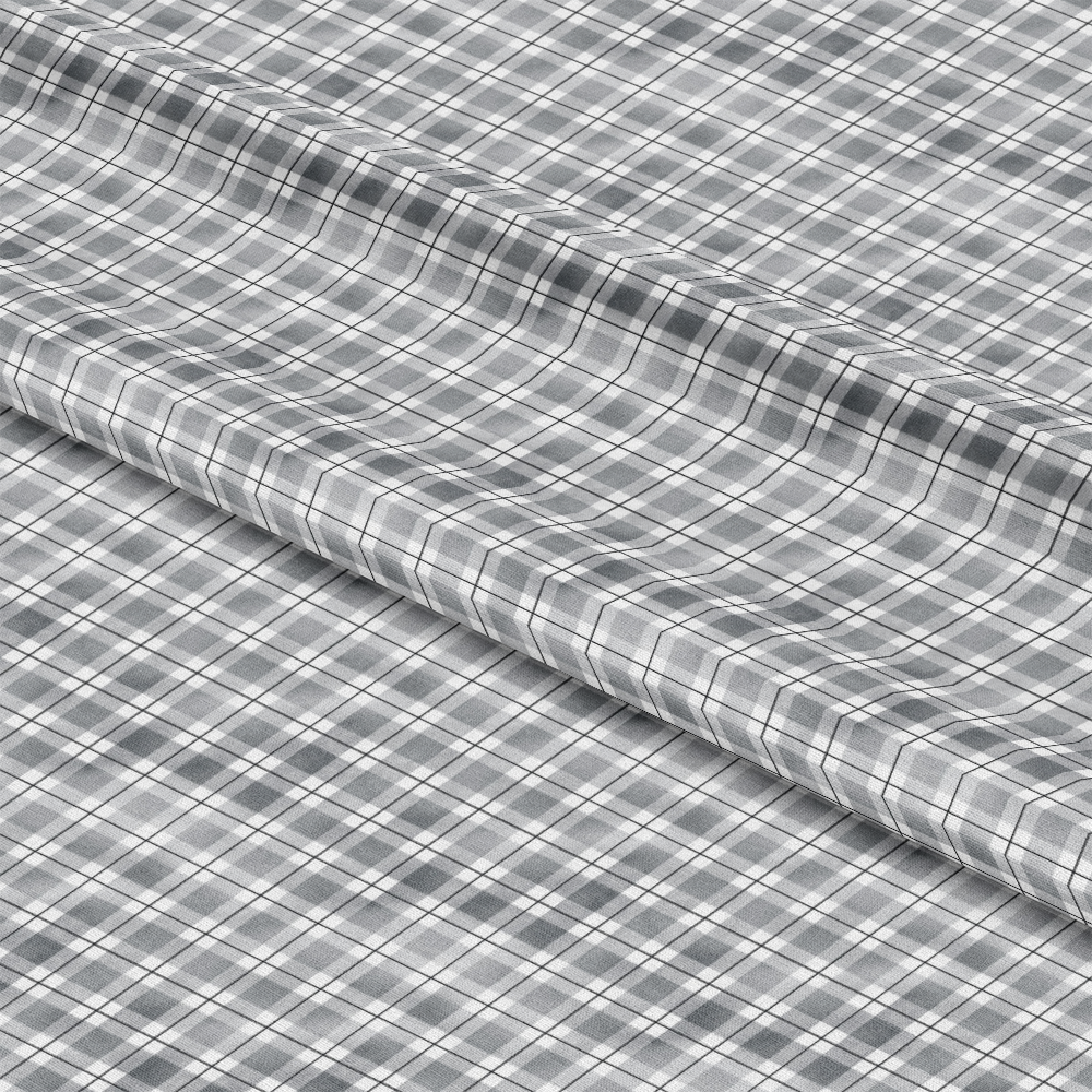 Watercolor Lumberjack Plaid Pattern 2 Quilting Cotton Fabric