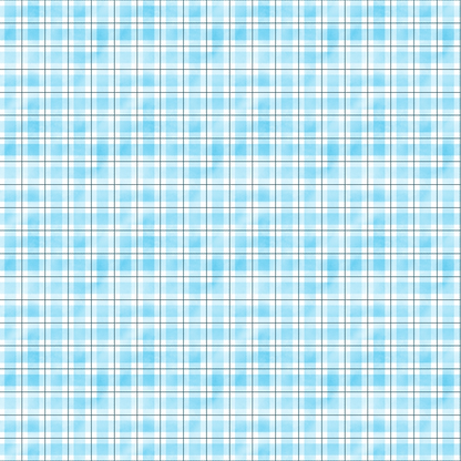 A blue and white plaid pattern with intersecting horizontal and vertical lines.