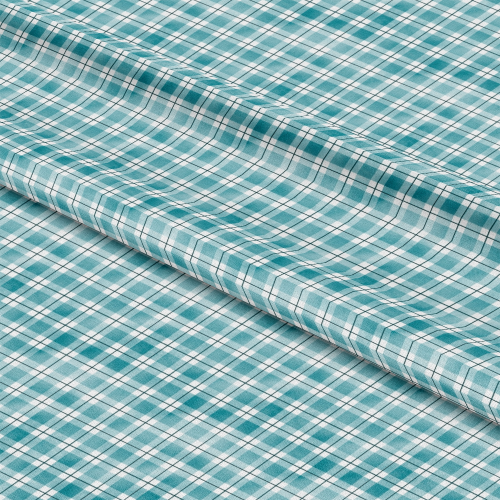 Watercolor Lumberjack Plaid Pattern 32 Quilting Cotton Fabric
