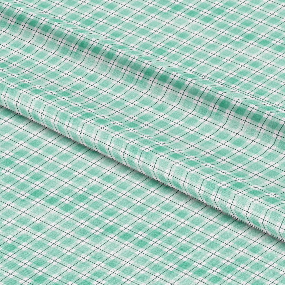 Watercolor Lumberjack Plaid Pattern 33 Quilting Cotton Fabric