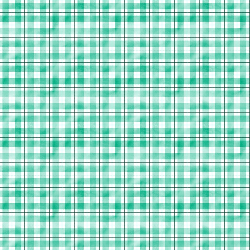 A green and white plaid pattern with intersecting horizontal and vertical lines.