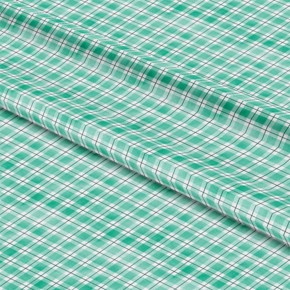 Watercolor Lumberjack Plaid Pattern 34 Quilting Cotton Fabric