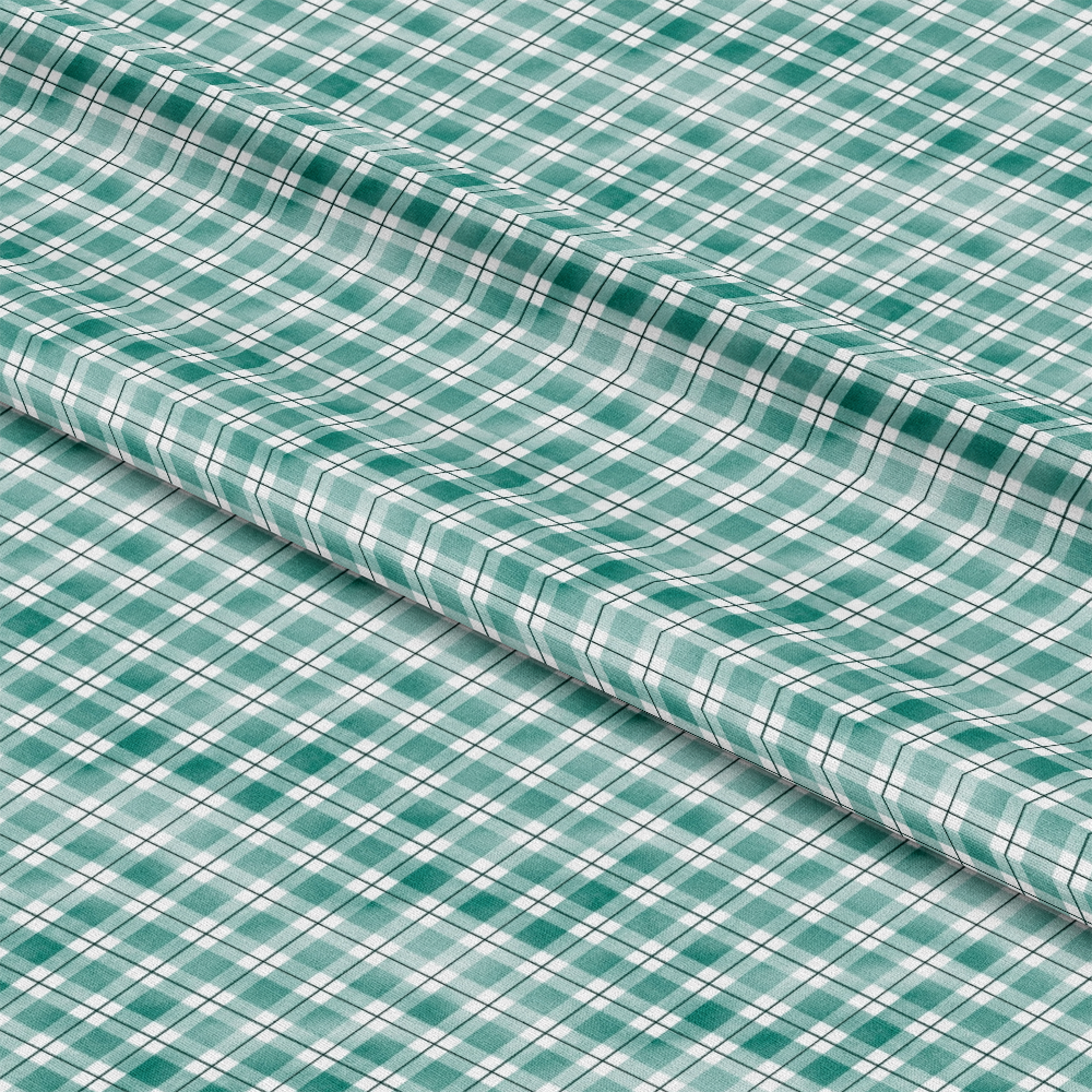 Watercolor Lumberjack Plaid Pattern 35 Quilting Cotton Fabric