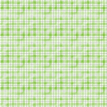 Green and white plaid pattern with evenly spaced grid lines.