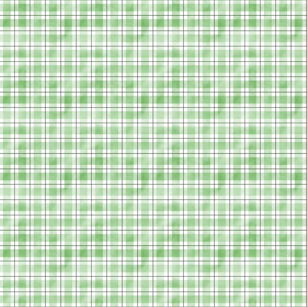 Green and white plaid pattern with small, evenly spaced squares.