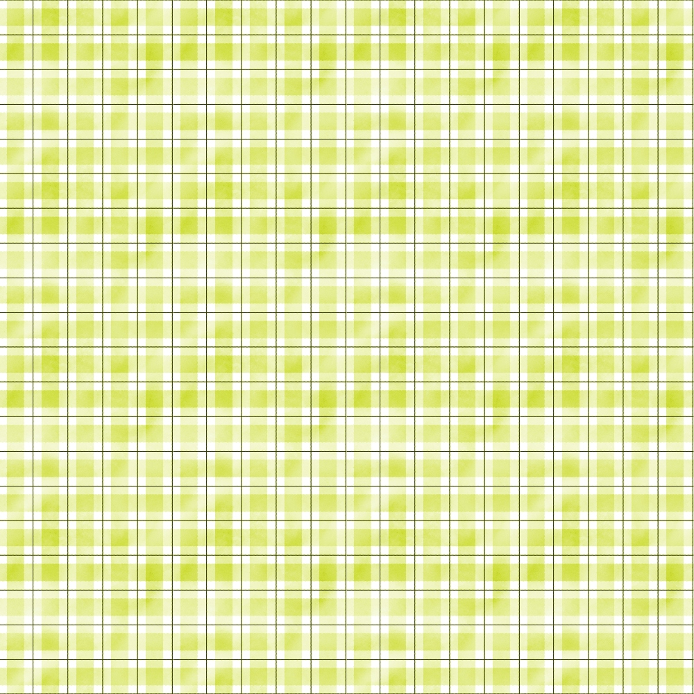 Green and white plaid pattern with intersecting thin blue lines in a repetitive grid design.