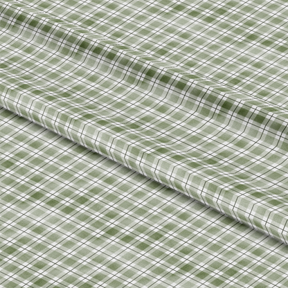 Watercolor Lumberjack Plaid Pattern 42 Quilting Cotton Fabric