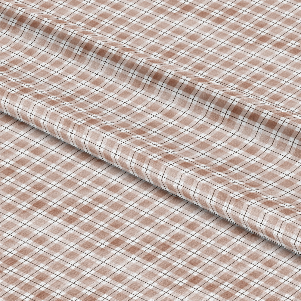Watercolor Lumberjack Plaid Pattern 4 Quilting Cotton Fabric