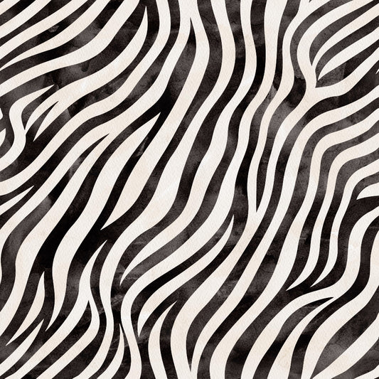 Watercolor Zebra Print 1 Quilting Cotton Fabric