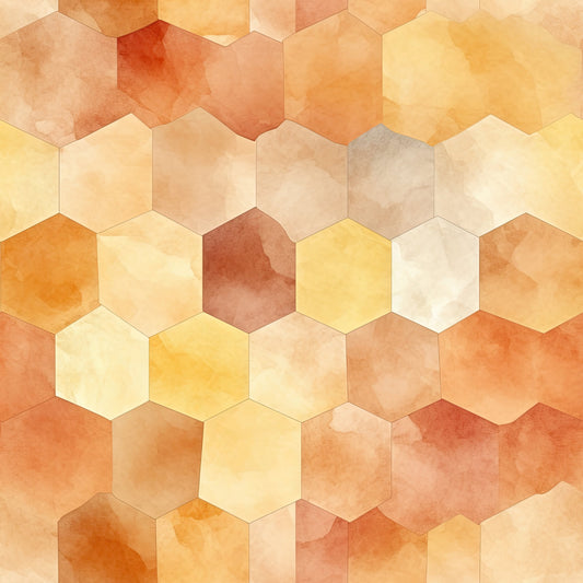 Watercolor Abstract Fall Pattern 6 Quilting Cotton Fabric