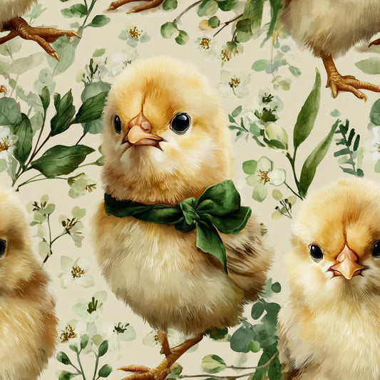 Watercolor Happy Easter Pattern 14 Quilting Cotton Fabric