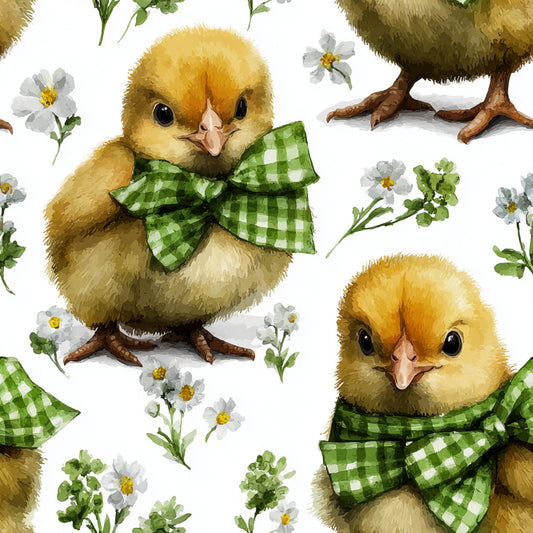 Watercolor Happy Easter Pattern 38 Quilting Cotton Fabric