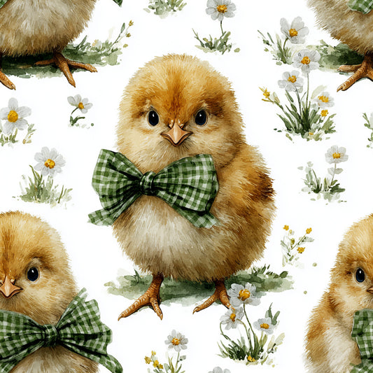 Watercolor Happy Easter Pattern 45 Quilting Cotton Fabric