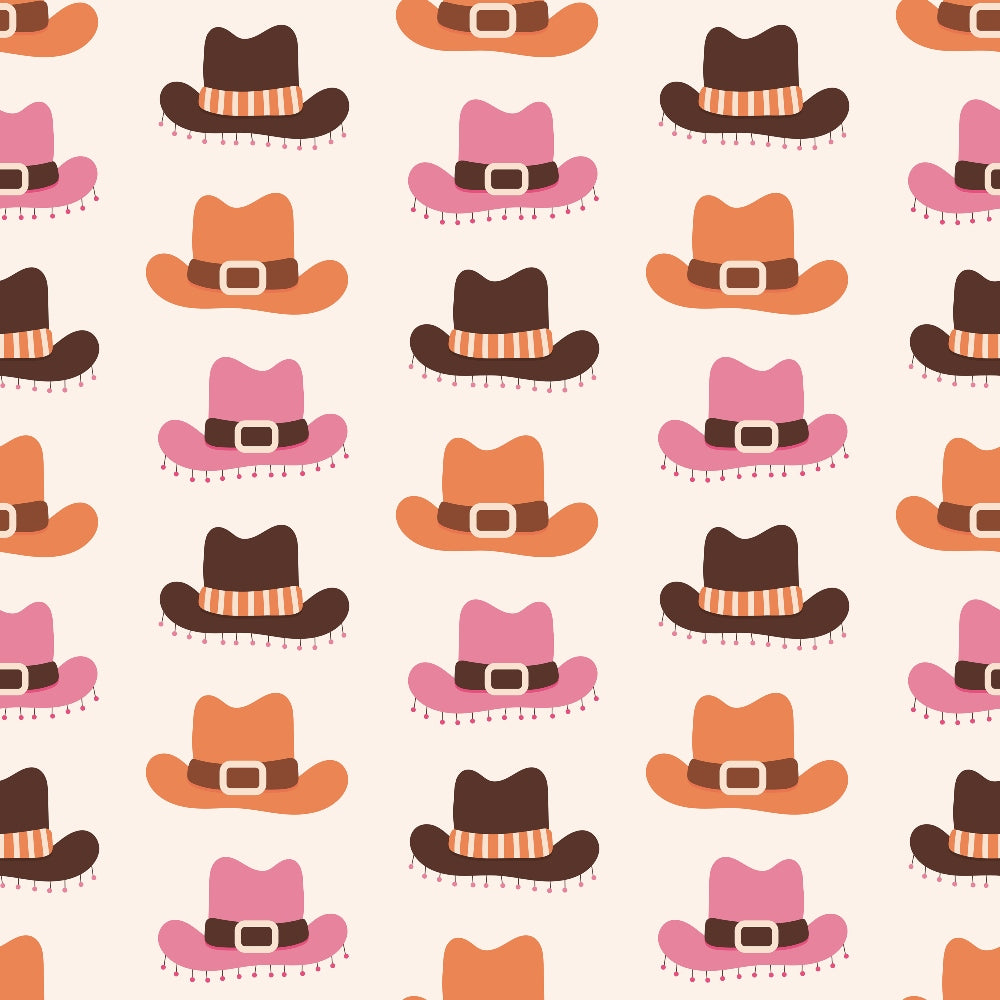 Western Cowgirl Pattern 2 Quilting Cotton Fabric