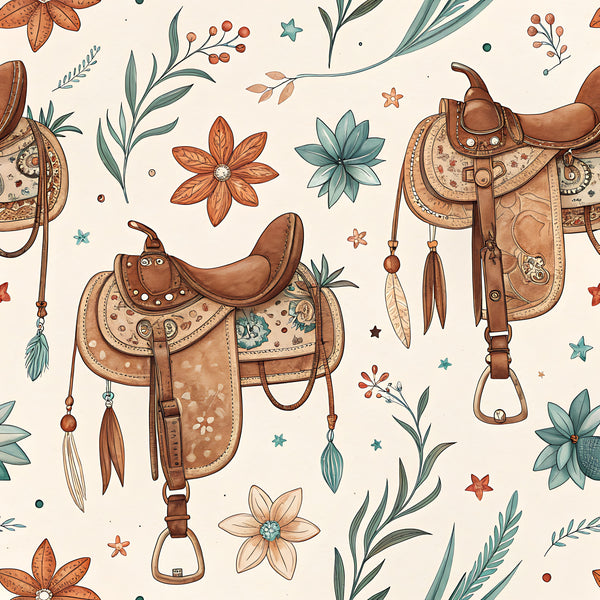 Western Cowboy Pattern 12 Quilting Cotton Fabric by the Yard ...