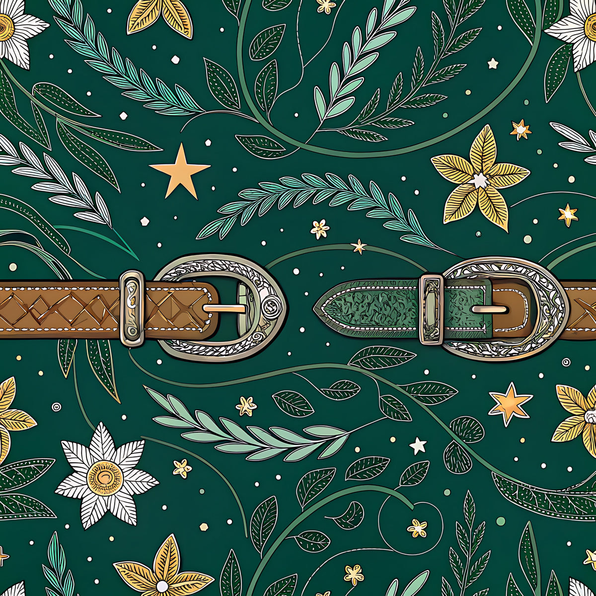 Western Cowboy Pattern 20 Quilting Cotton Fabric