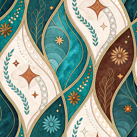 Western Cowboy Pattern 7 Quilting Cotton Fabric