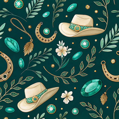 Western Cowboy Pattern 8 Quilting Cotton Fabric