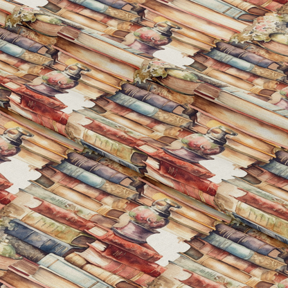 Whimsical Library Pattern 12 Quilting Cotton Fabric