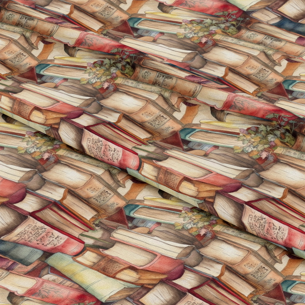 Whimsical Library Pattern 17 Quilting Cotton Fabric