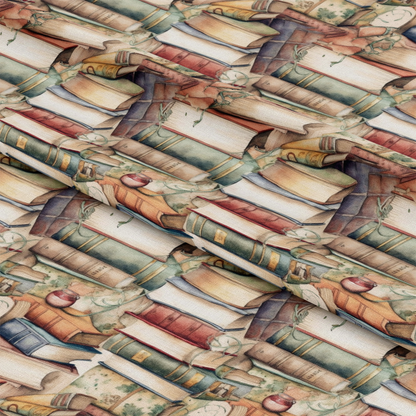 Whimsical Library Pattern 2 Quilting Cotton Fabric