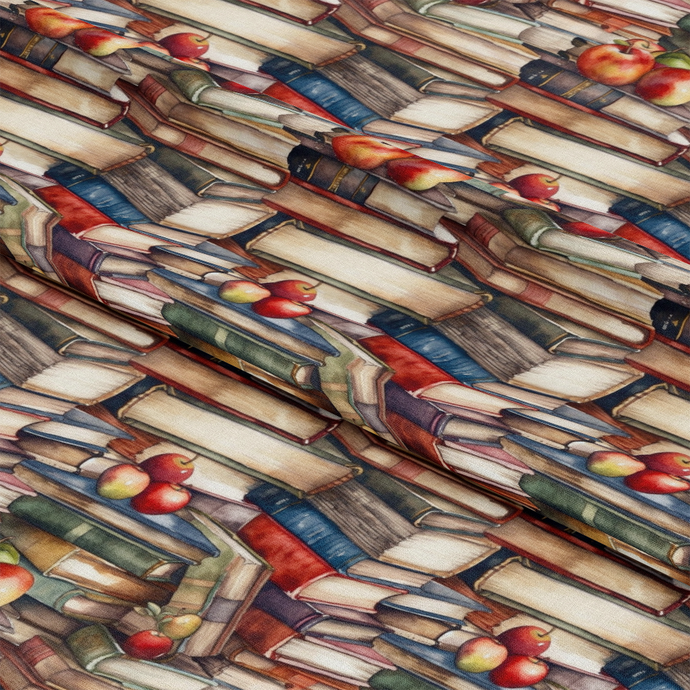 Whimsical Library Pattern 3 Quilting Cotton Fabric