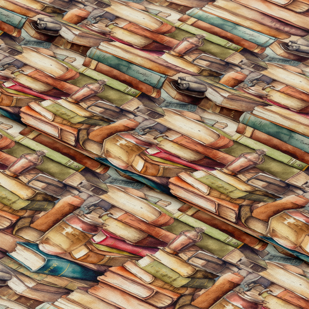 Whimsical Library Pattern 9 Quilting Cotton Fabric