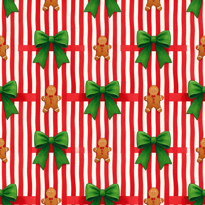Whimsical Christmas Characters Pattern 11 Quilting Cotton Fabric