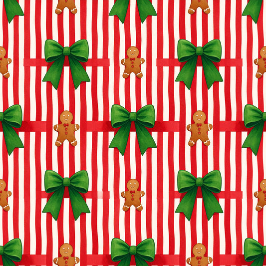 Whimsical Christmas Characters Pattern 11 Quilting Cotton Fabric