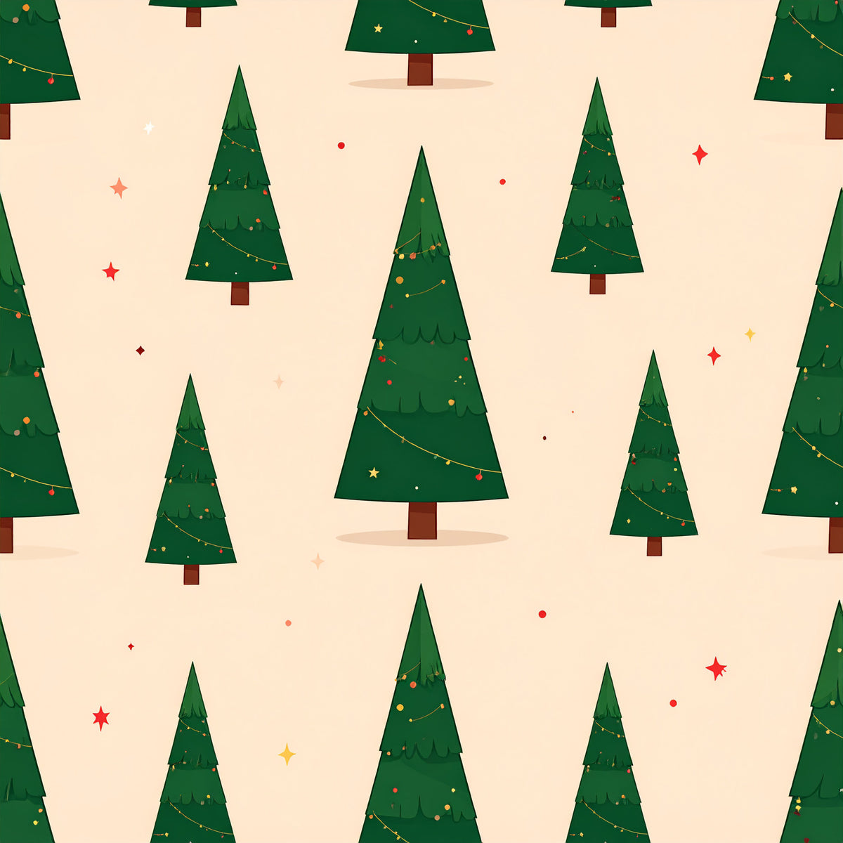 Whimsical Christmas Characters Pattern 16 Quilting Cotton Fabric