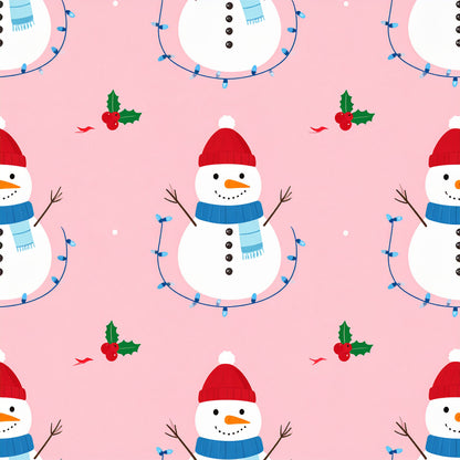 Whimsical Christmas Characters Pattern 26 Quilting Cotton Fabric