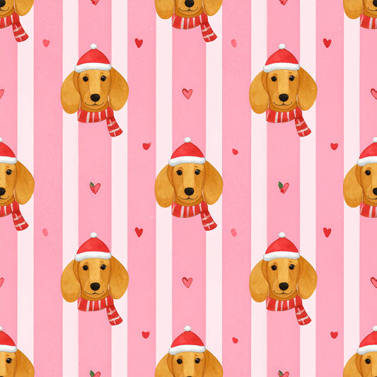 Whimsical Christmas Characters Pattern 27 Quilting Cotton Fabric