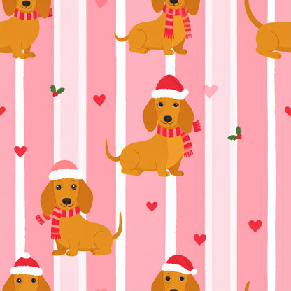 Whimsical Christmas Characters Pattern 28 Quilting Cotton Fabric