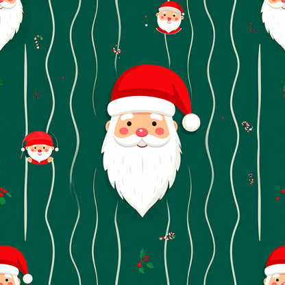 Whimsical Christmas Characters Pattern 7 Quilting Cotton Fabric