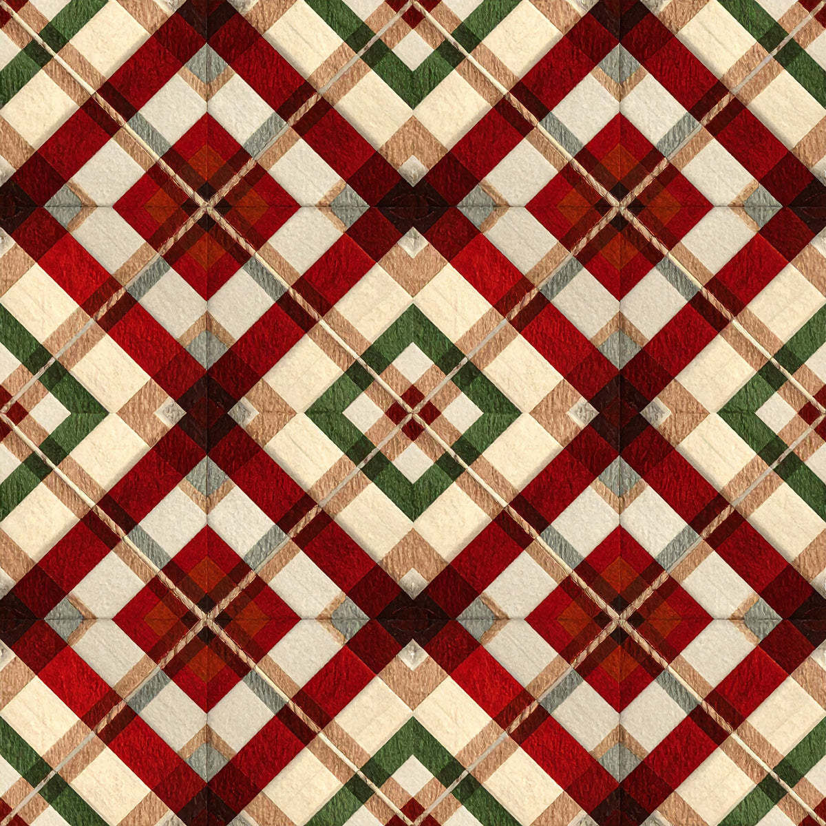 Whimsical Christmas Pattern 12 Quilting Cotton Fabric