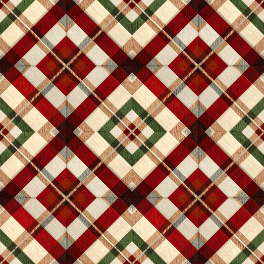 Whimsical Christmas Pattern 12 Quilting Cotton Fabric