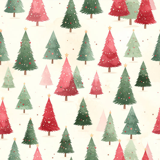 Whimsical Christmas Pattern 15 Quilting Cotton Fabric