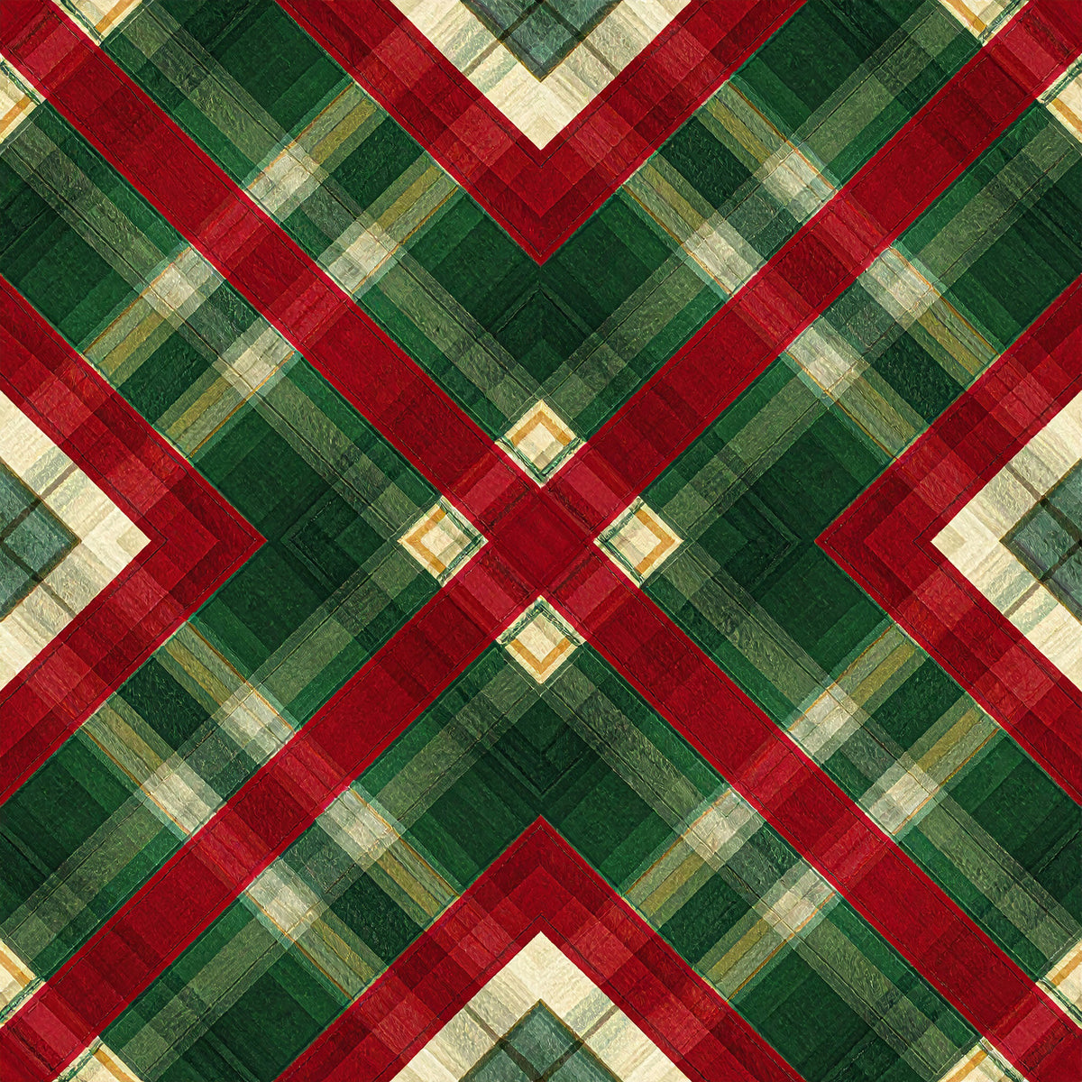 Whimsical Christmas Pattern 18 Quilting Cotton Fabric