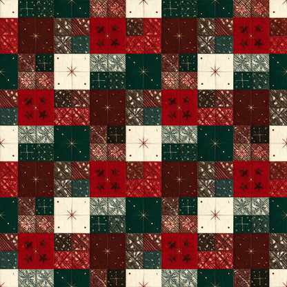 Whimsical Christmas Pattern 21 Quilting Cotton Fabric