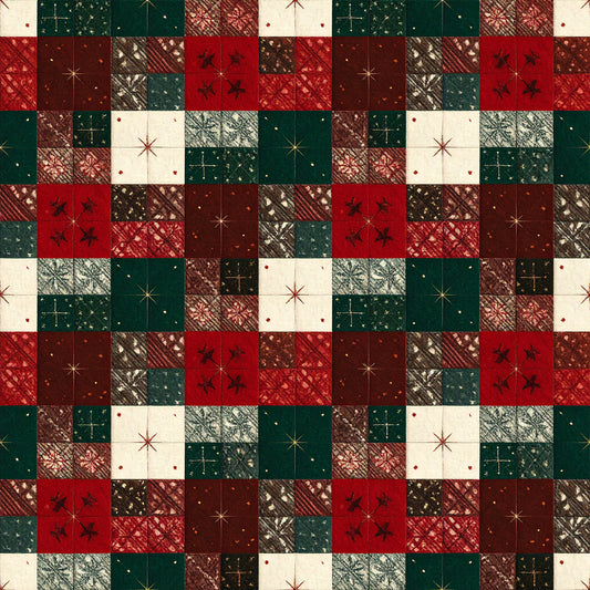 Whimsical Christmas Pattern 21 Quilting Cotton Fabric