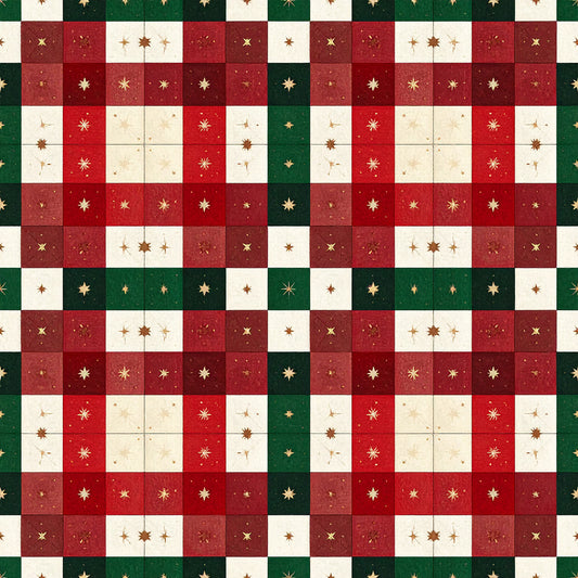 Whimsical Christmas Pattern 22 Quilting Cotton Fabric