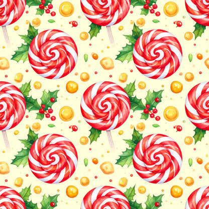 Whimsical Christmas Pattern 27 Quilting Cotton Fabric