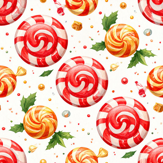 Whimsical Christmas Pattern 28 Quilting Cotton Fabric